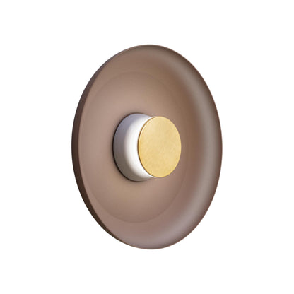 Totem LED Wall Light in Grey/Brass/Espresso/Metal (15-Inch).