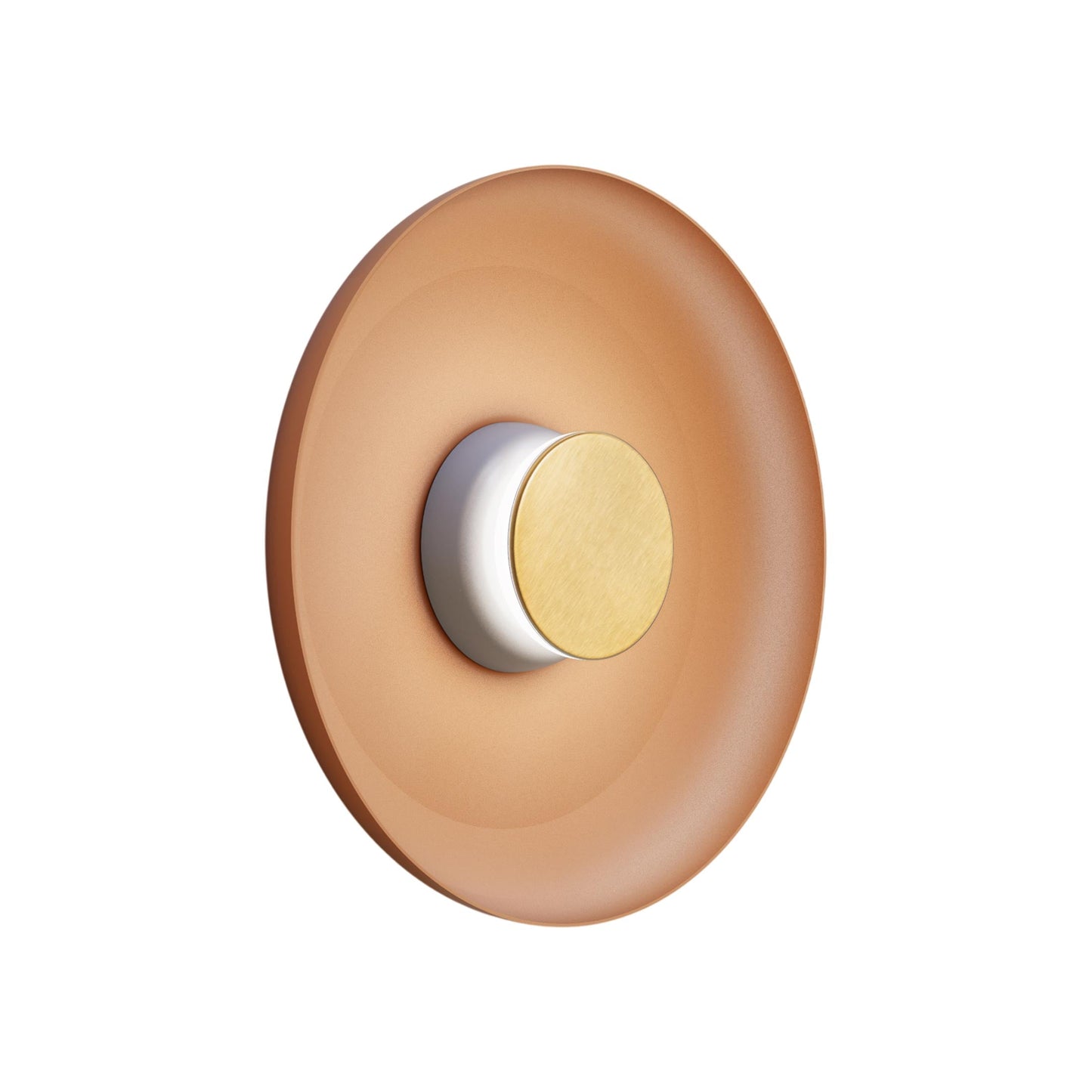 Totem LED Wall Light in Grey/Brass/Terracotta/Metal (15-Inch).