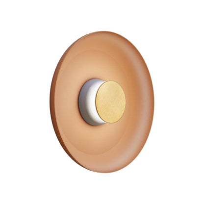 Totem LED Wall Light in Grey/Brass/Terracotta/Metal (15-Inch).