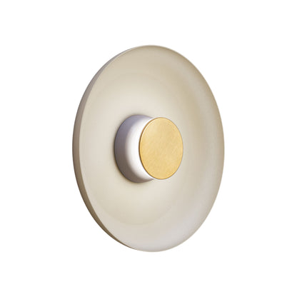 Totem LED Wall Light in Grey/Brass/White/Metal (15-Inch).