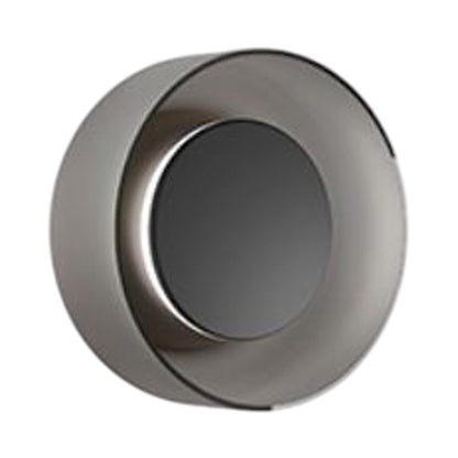 Totem LED Wall Light in Black/Black/Etched Smoke