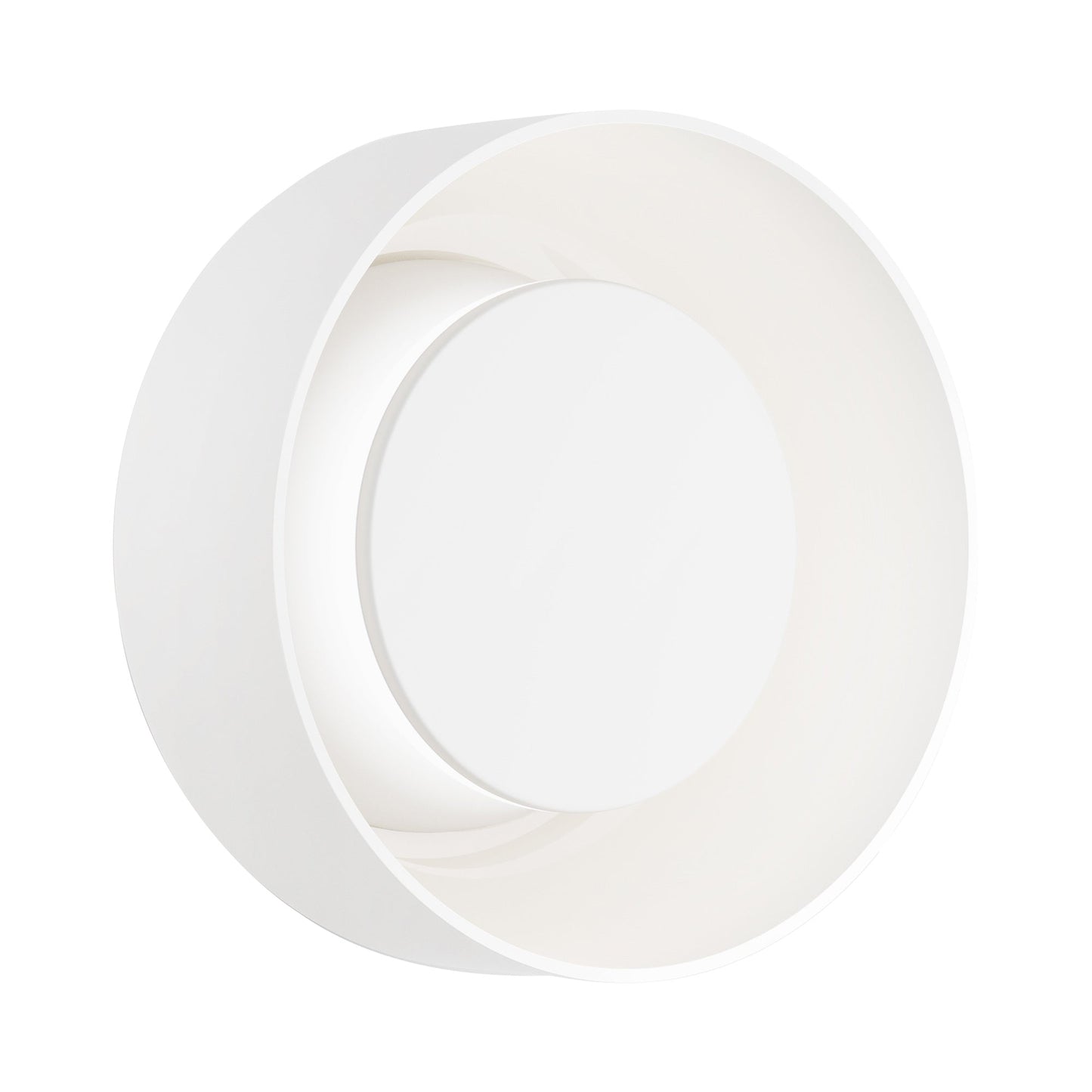 Totem LED Wall Light in White/White/White.