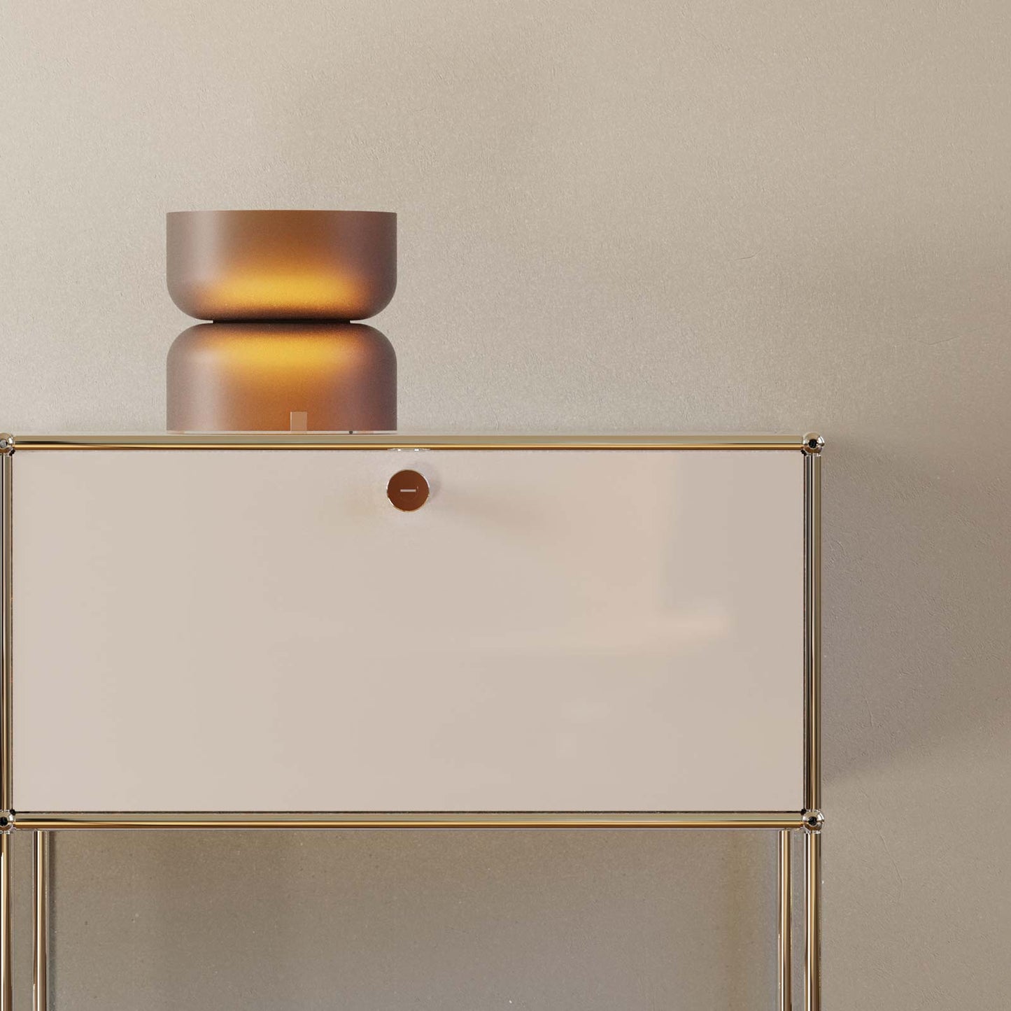 Totem Mini LED Table Lamp in living room.