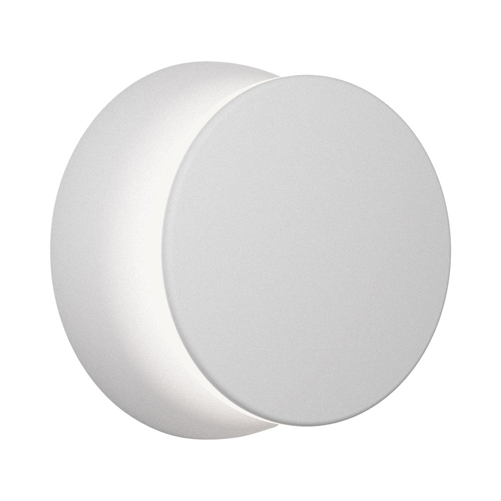 Totem Puck LED Wall Light in Grey/Grey.