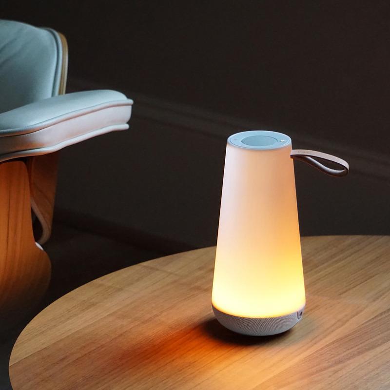 UMA LED Mini Sound Lantern in living room.