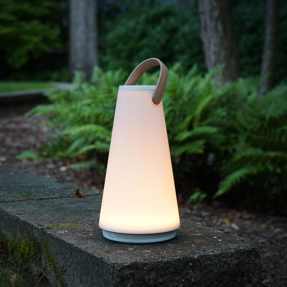 UMA LED Sound Lantern in Outside Area.