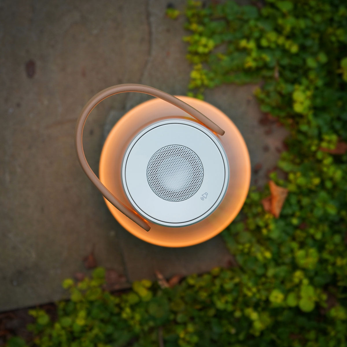 UMA LED Sound Lantern in Outside Area.