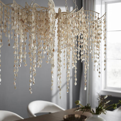 Calabria Chandelier in dining room.