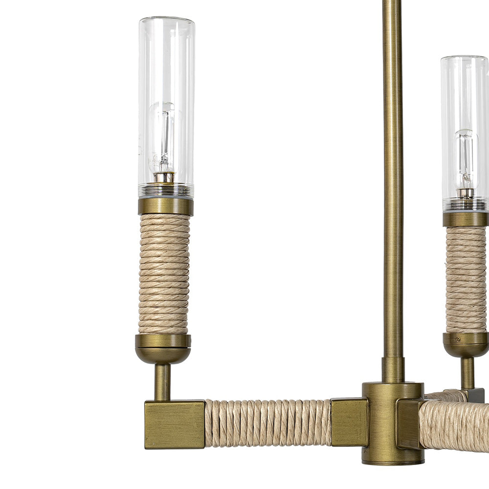 Carolina Outdoor Chandelier in Detail.