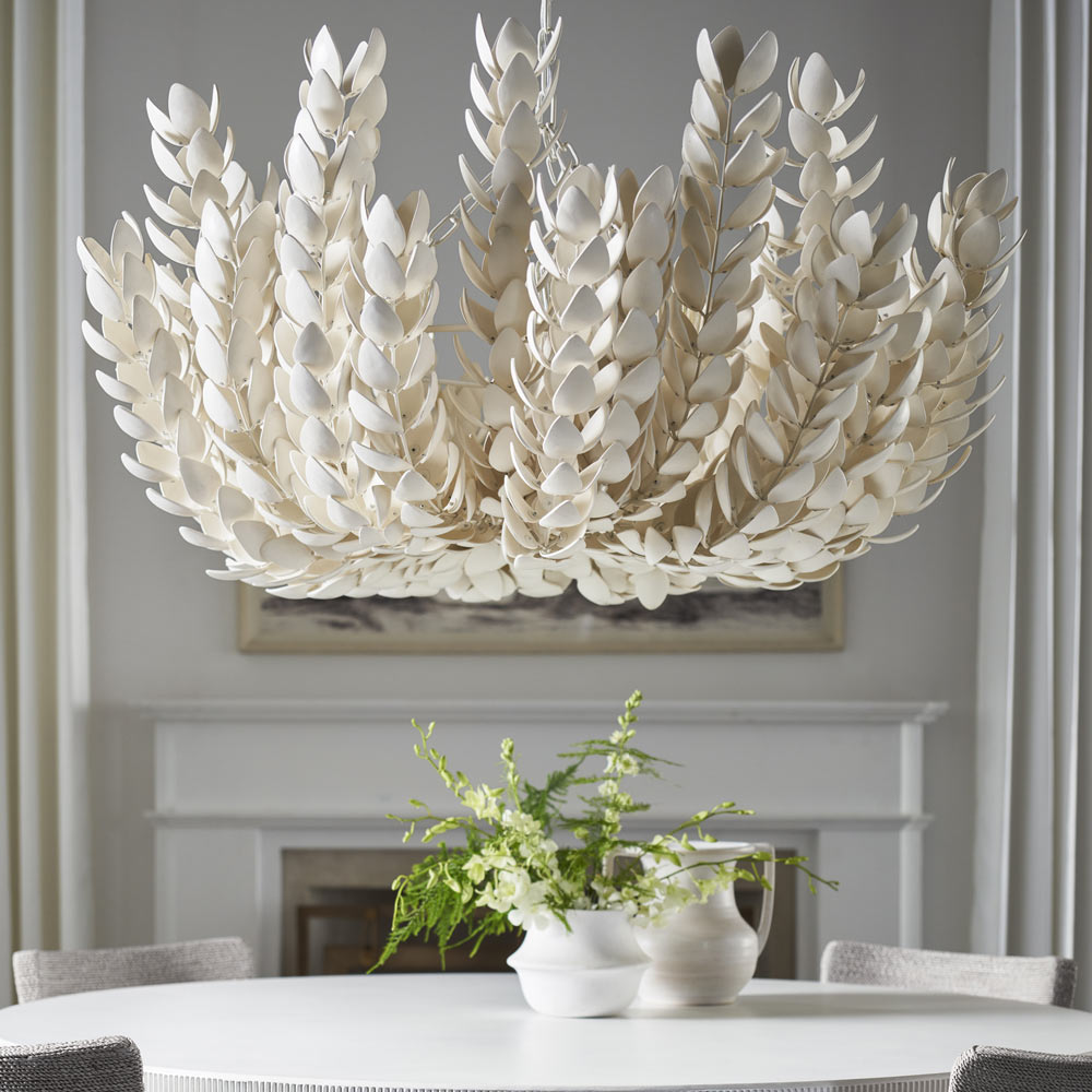 Coco Magnolia Pendant Light in dining room.