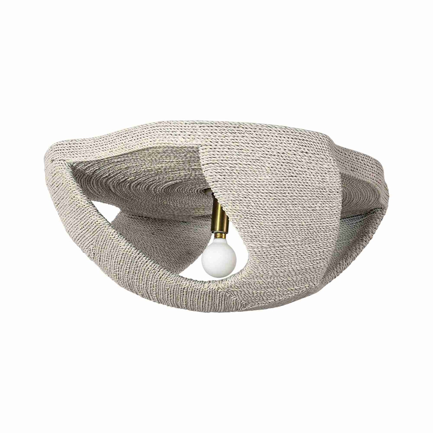 Corsica Flush Mount Ceiling Light in White.