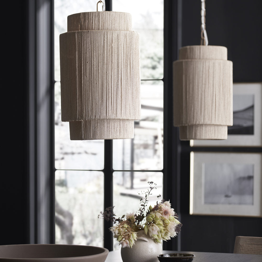 Everly Pendant Light in living room.