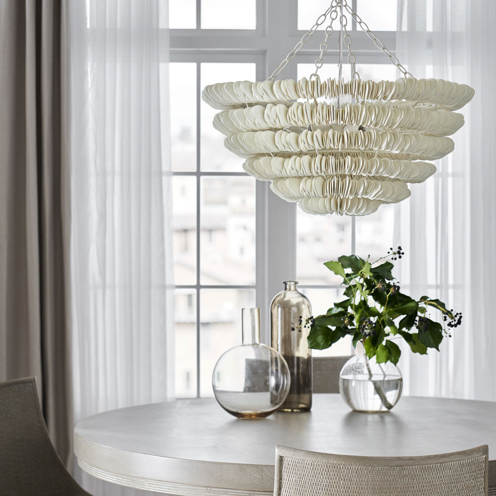 Hannah Chandelier in dining room.