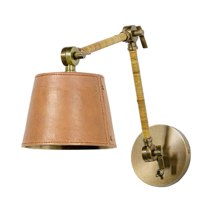 Hendrick Articulating Wall Light in Cognac.