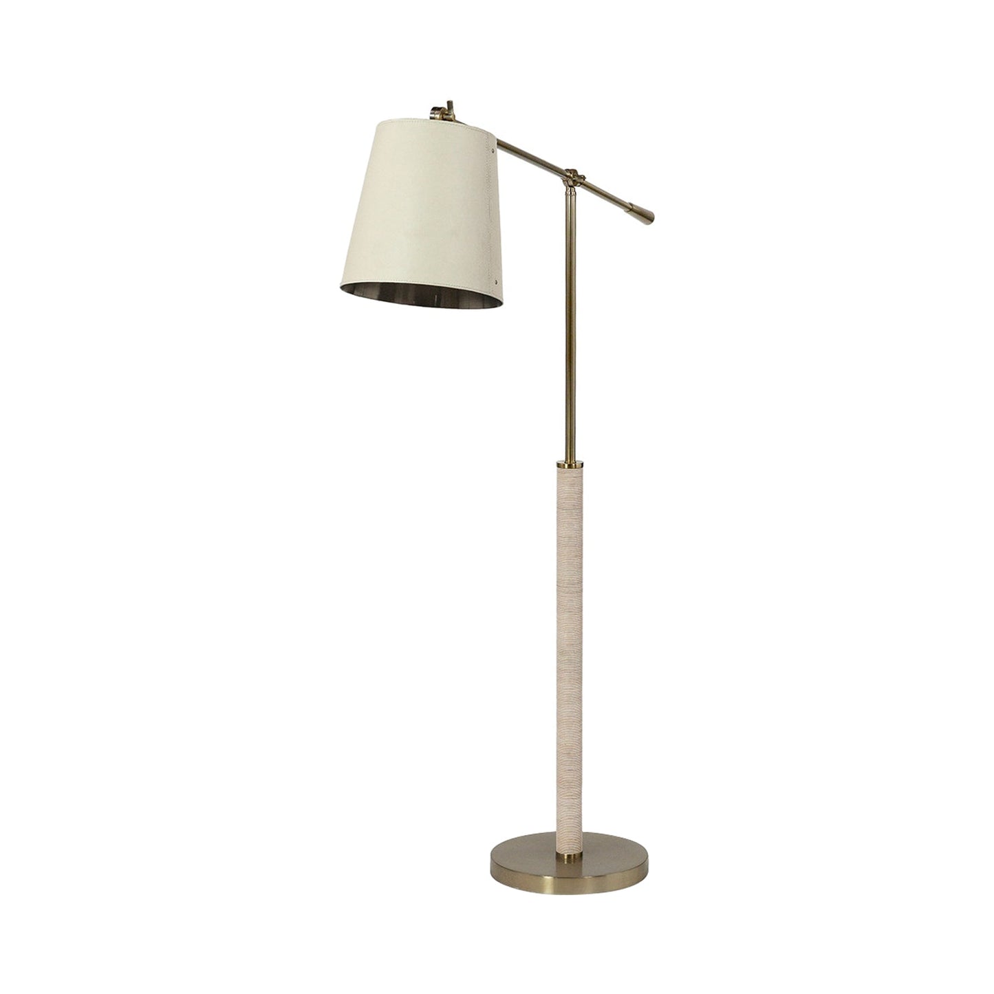 Hendrick Floor Lamp in Cream.