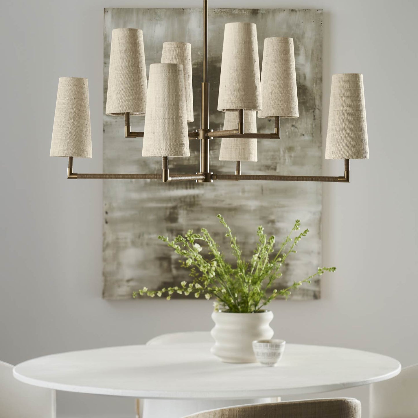 Irving Chandelier in dining room.