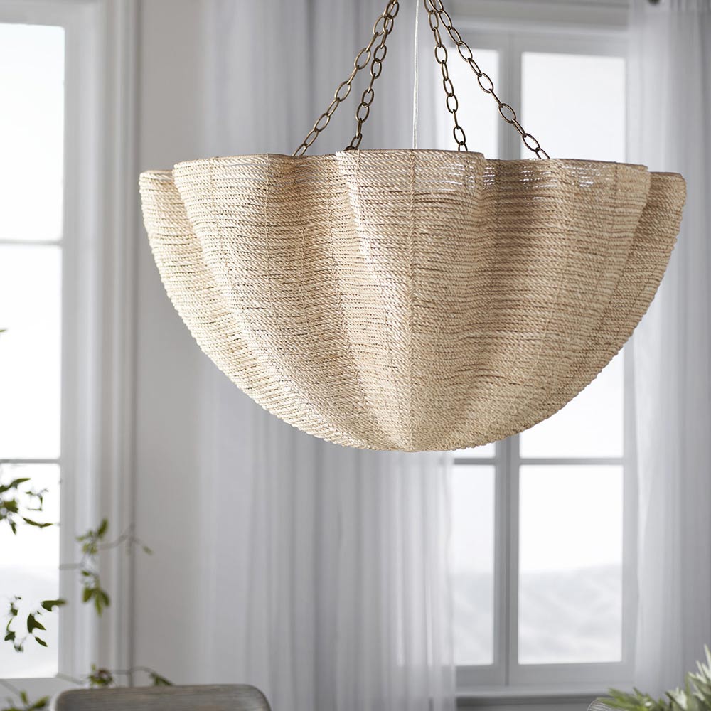 Isla Chandelier in living room.
