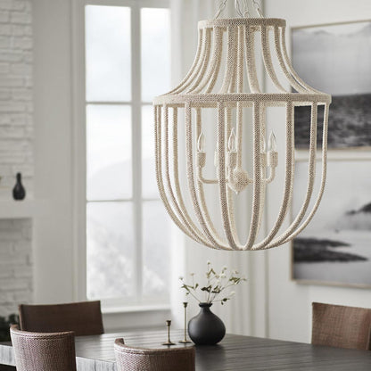 Paloma Chandelier in living room.