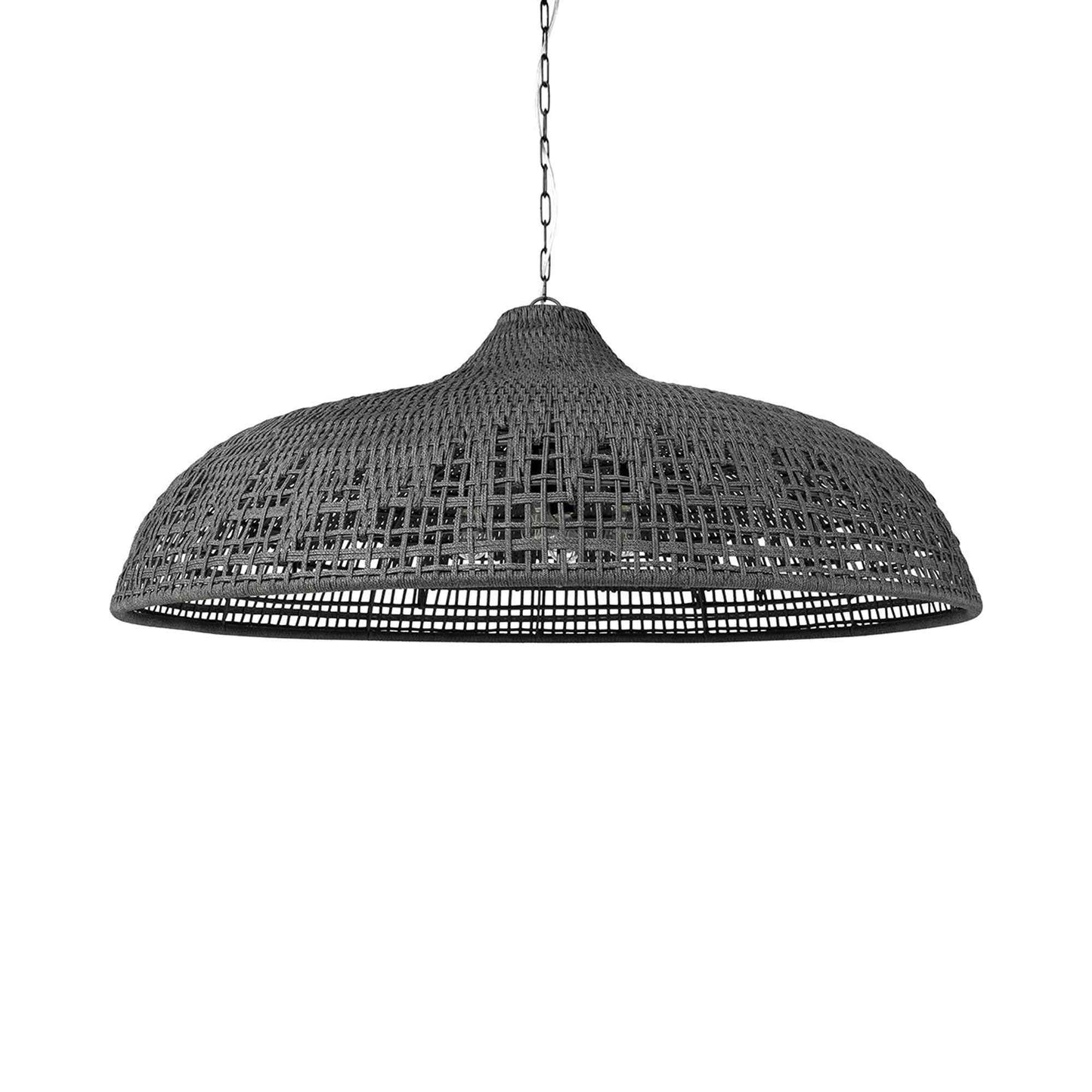 Westerly Outdoor Chandelier in Charcoal (54-Inch).