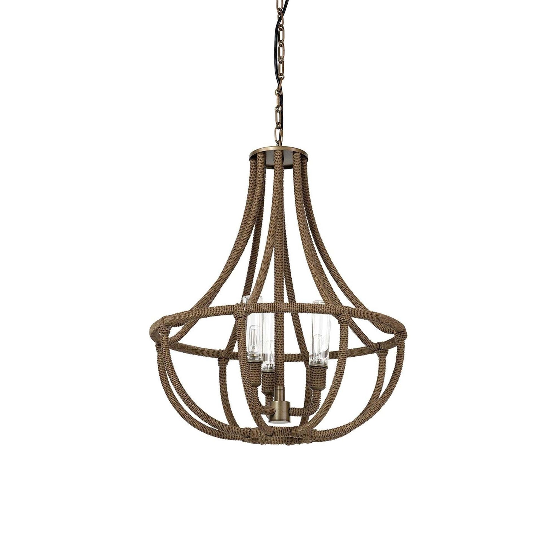 Yvette Outdoor Chandelier (23.5-Inch).