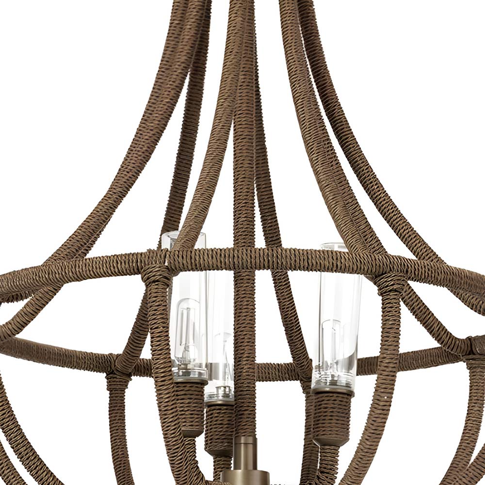 Yvette Outdoor Chandelier in Detail.