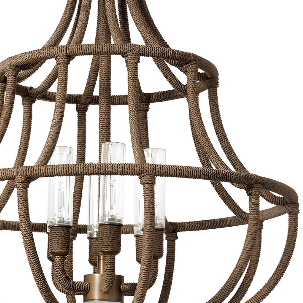Yvette Outdoor Chandelier in Detail.
