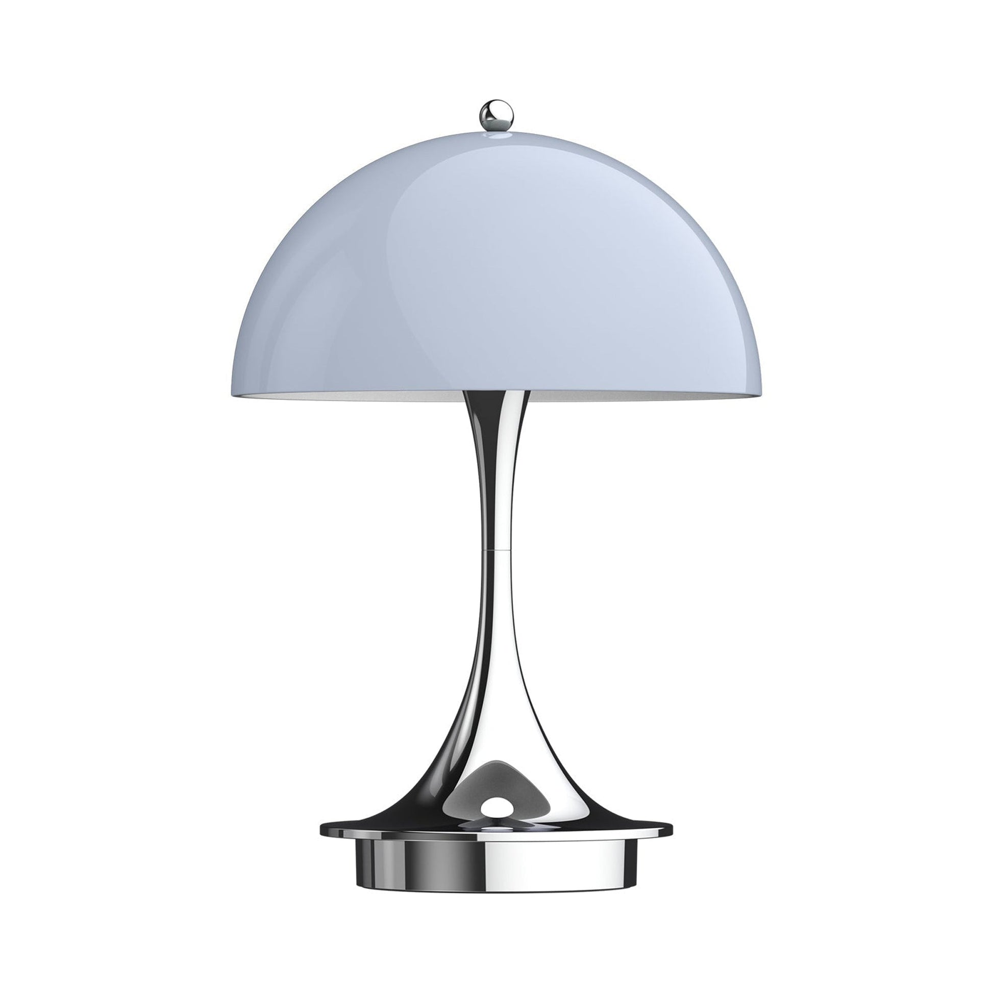 Panthella 160 LED Portable Table Lamp in Grey Opal Acrylic (Acrylic).