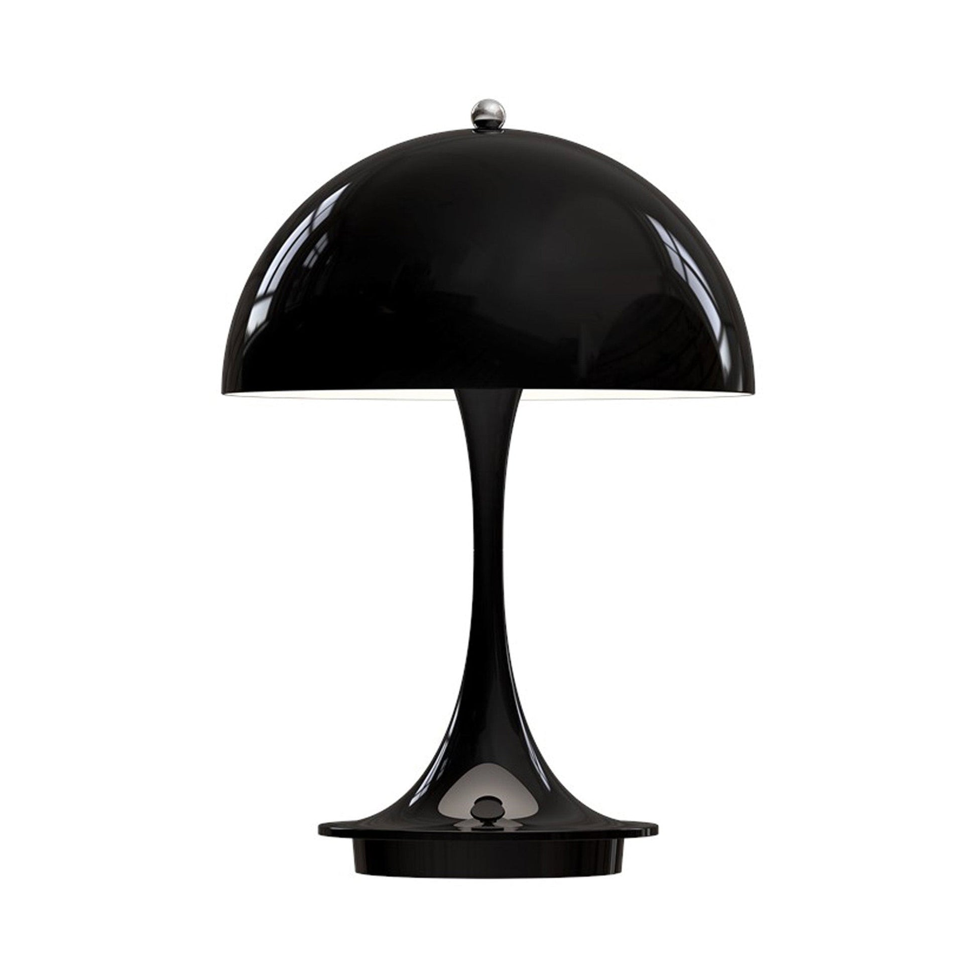 Panthella 160 LED Portable Table Lamp in Black (Acrylic).