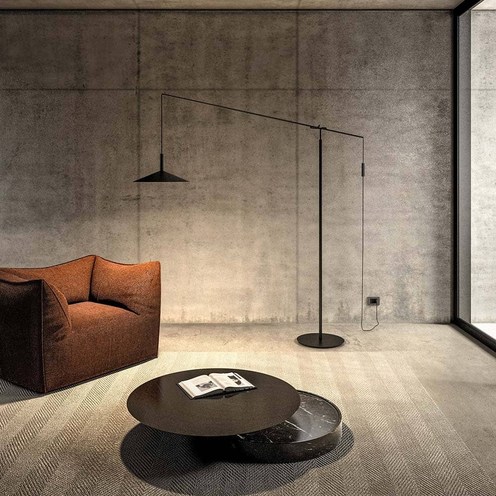 Altura LED Floor Lamp in living room.
