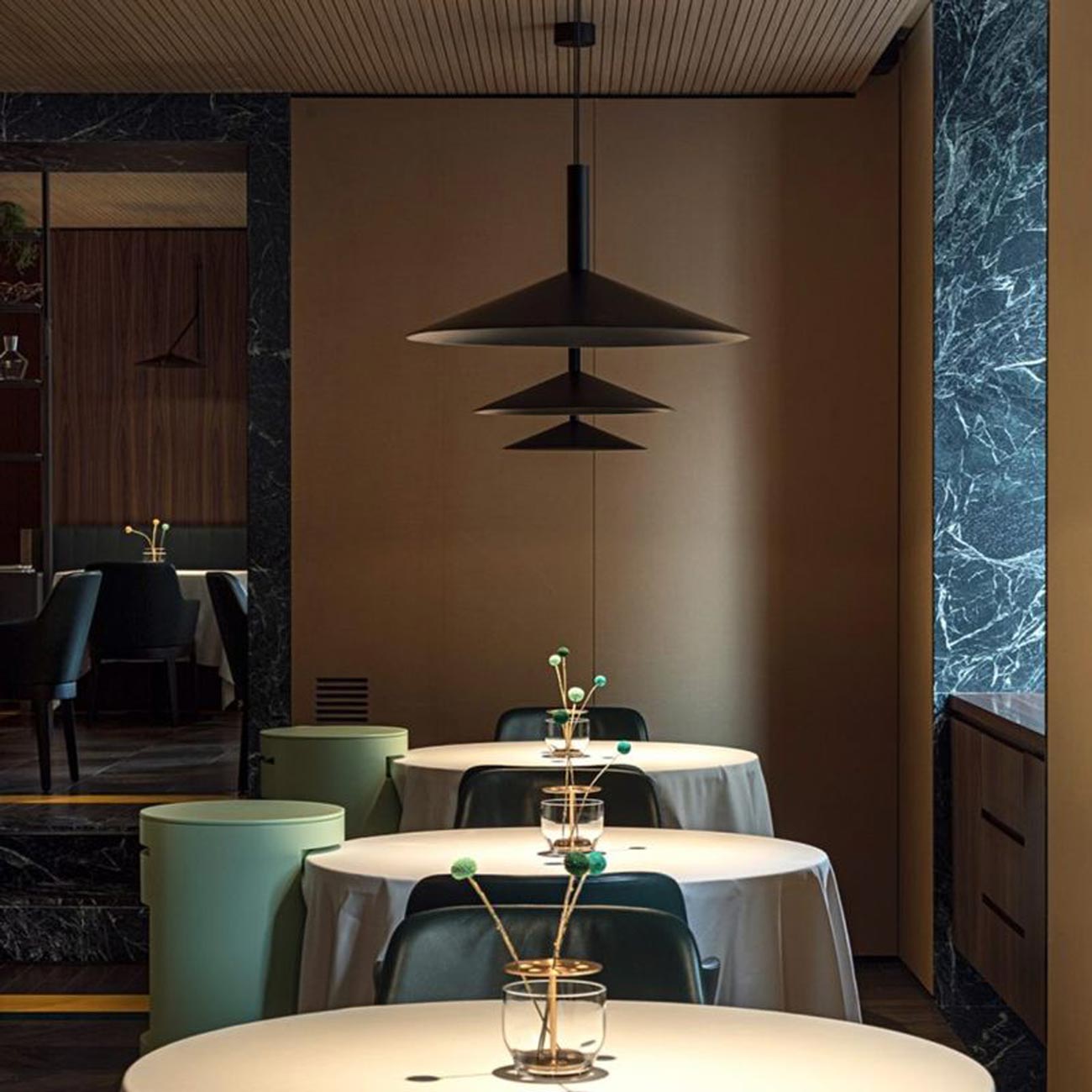 Altura LED Pendant Light in restaurant.