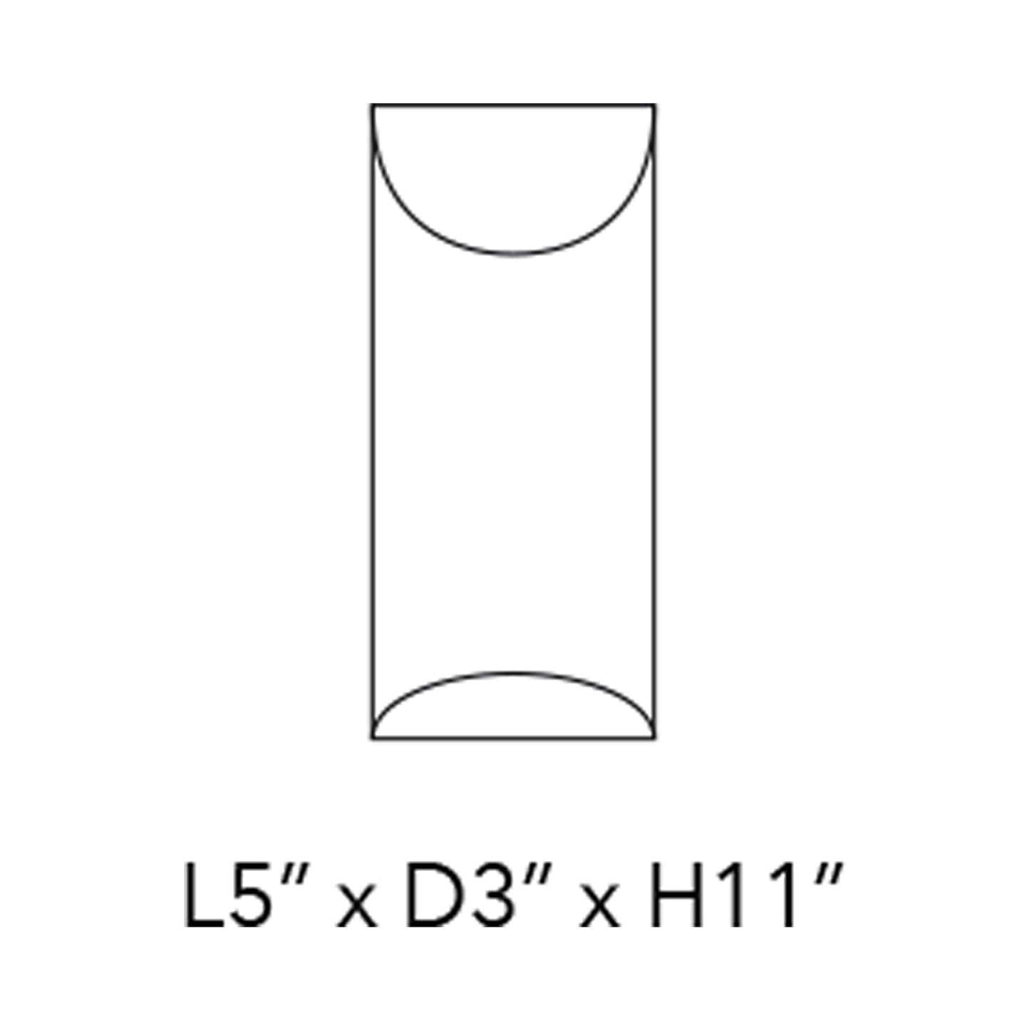 Aprile LED Wall Light - line drawing.