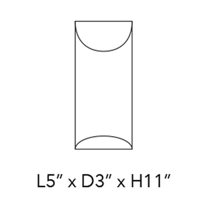 Aprile LED Wall Light - line drawing.