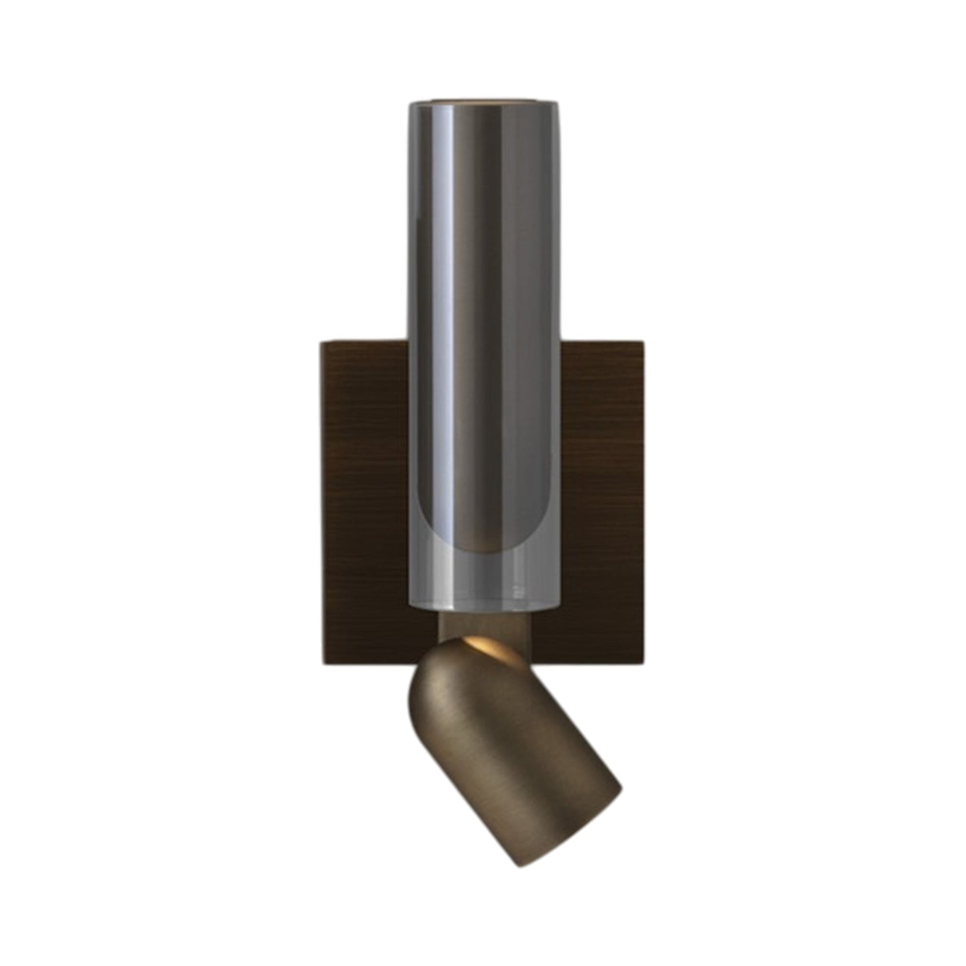 Clash Adjustable LED Wall Light in Brushed Bronze.