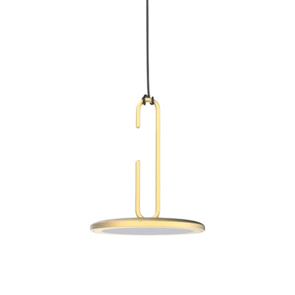 Clip LED Pendant Light in Matt Gold (Mini).