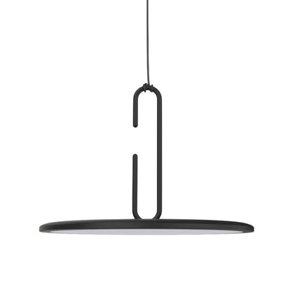 Clip LED Pendant Light in Matt Black (Large).