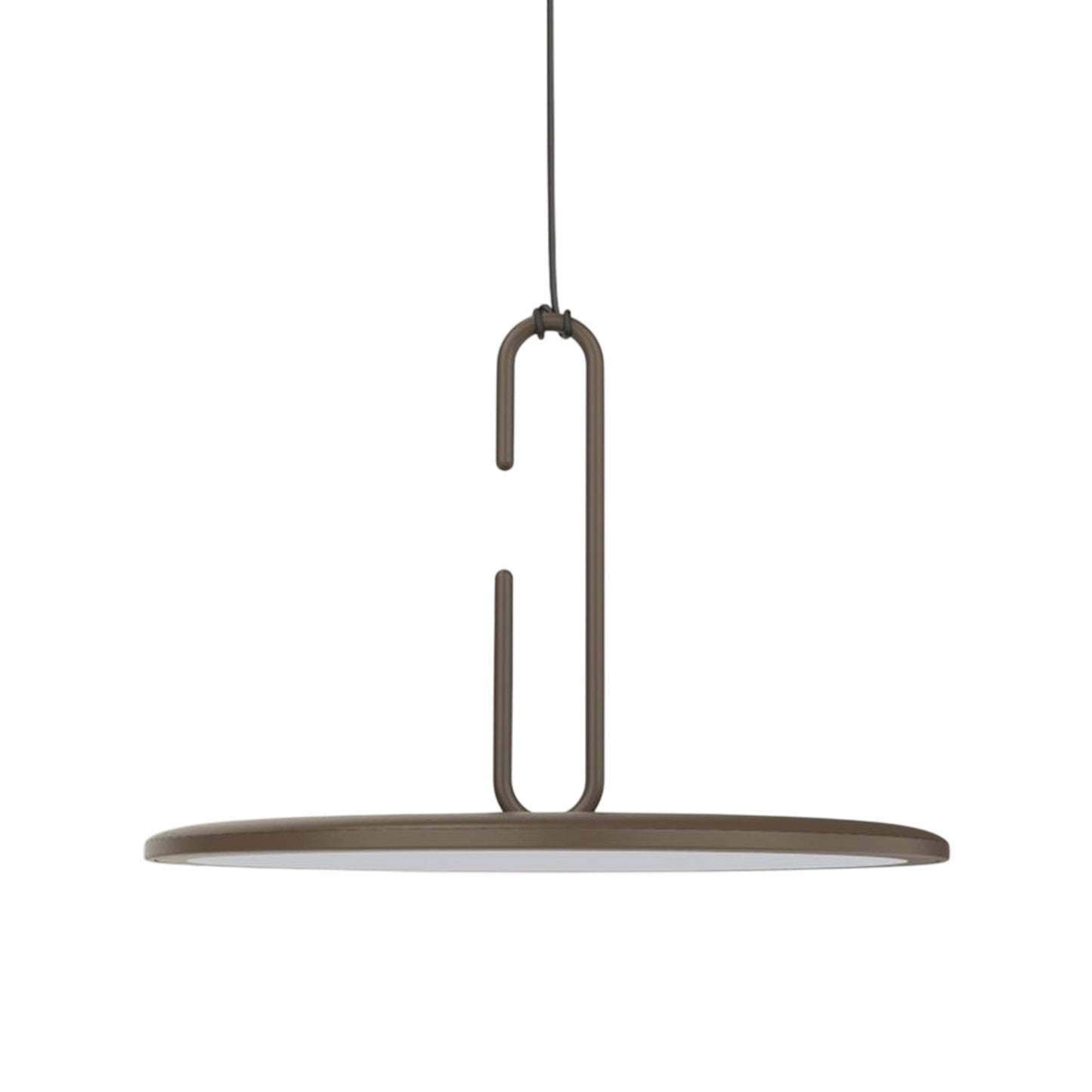 Clip LED Pendant Light in Matt Bronze (Large).