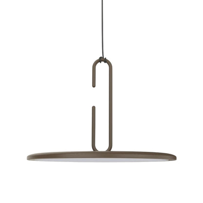 Clip LED Pendant Light in Matt Bronze (Large).