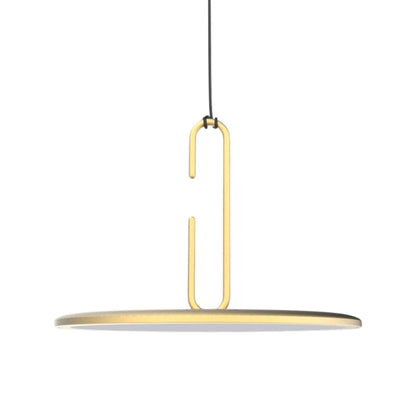 Clip LED Pendant Light in Matt Gold (Large).
