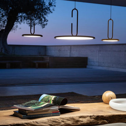 Clip LED Pendant Light in living room.