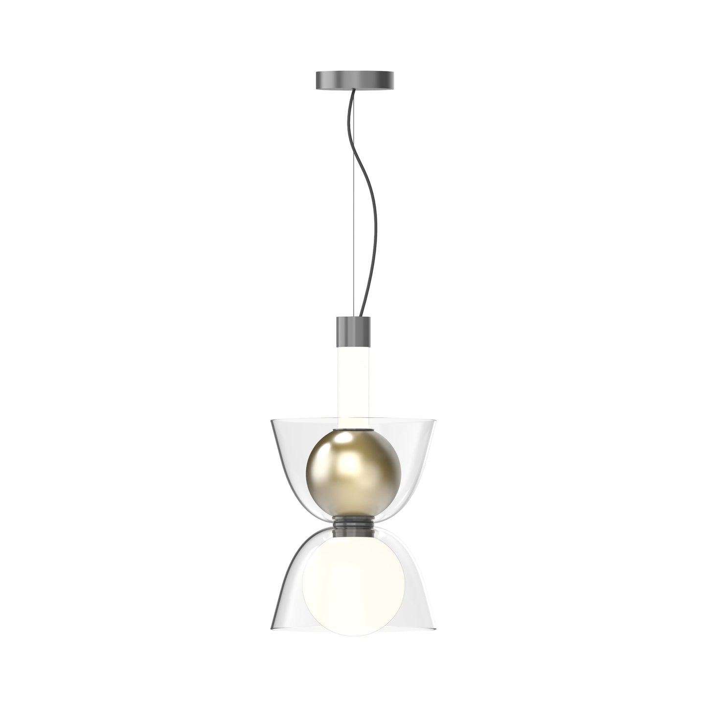 Gems S1D30A LED Pendant Light in Warm Neutral.