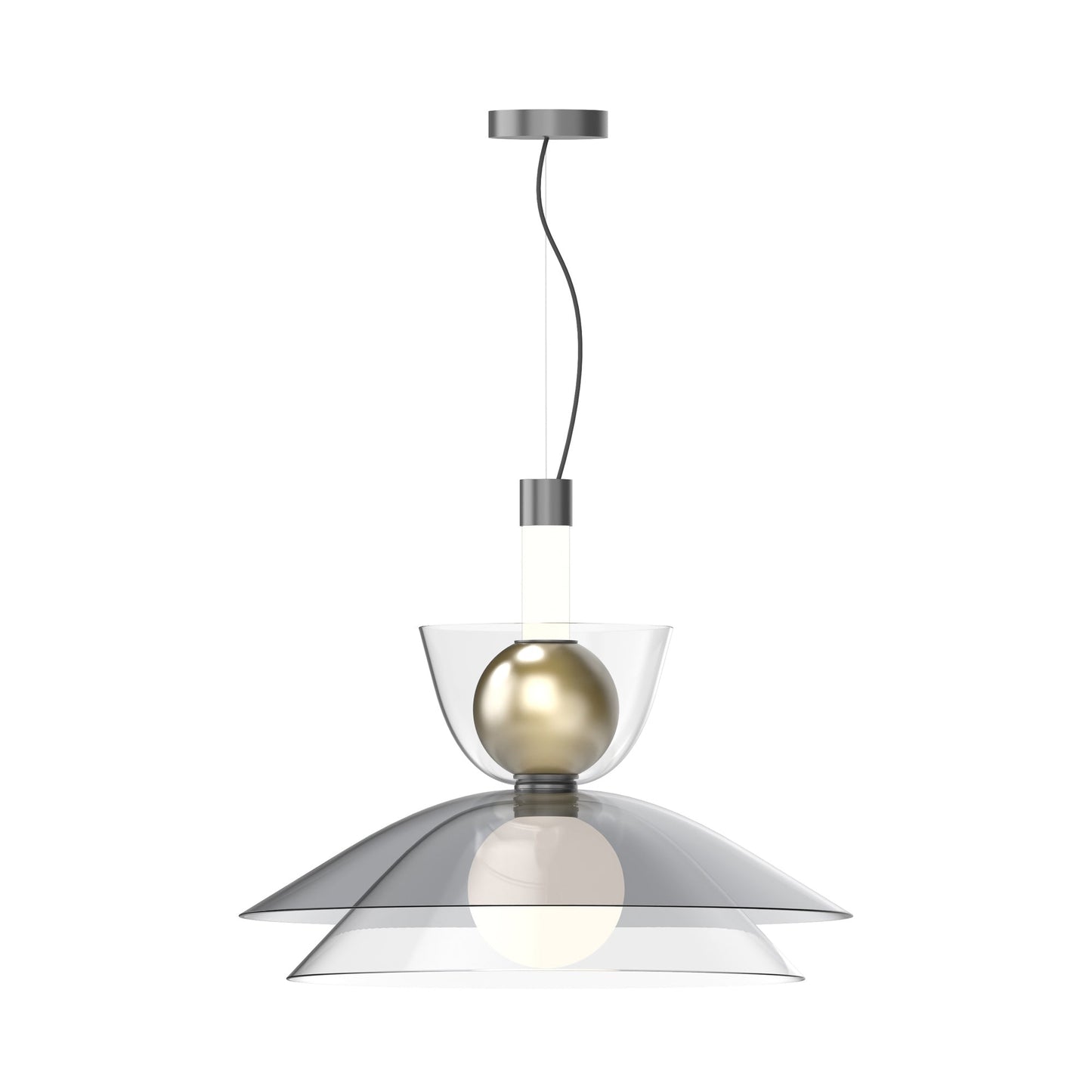 Gems S1D60A LED Pendant Light in Warm Neutral.