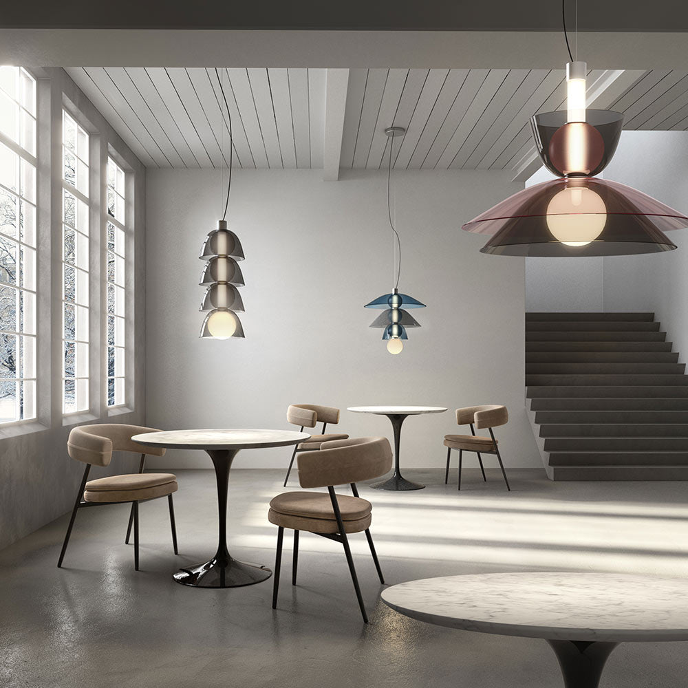 Gems S1D60A LED Pendant Light in dining room.