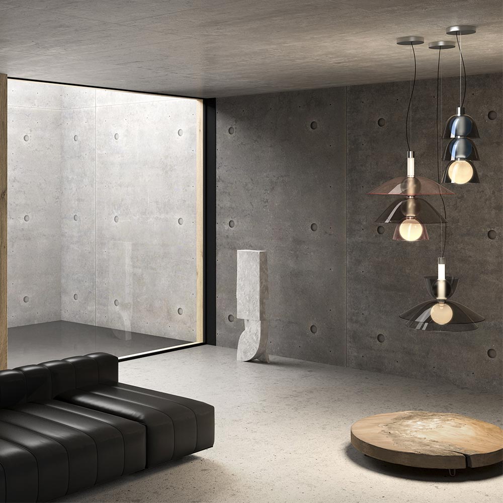Gems S1D60A LED Pendant Light in living room.