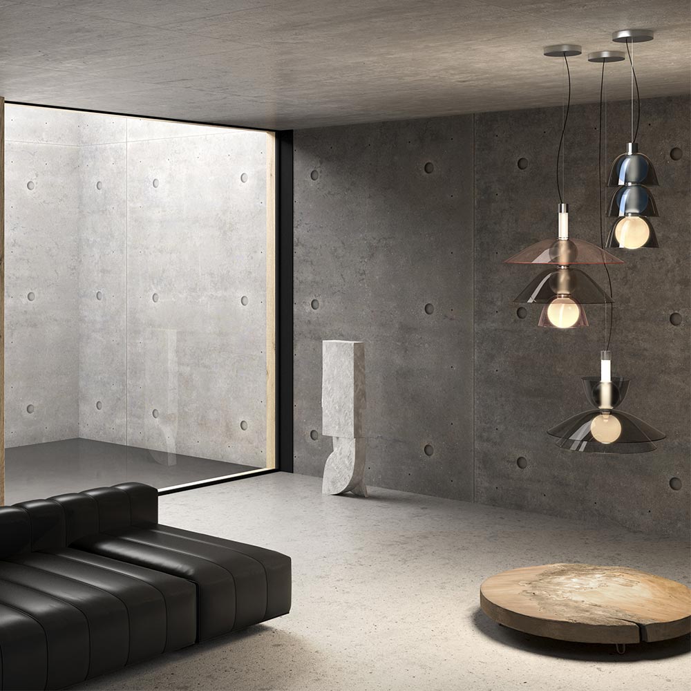 Gems T2D60A LED Pendant Light in living room.