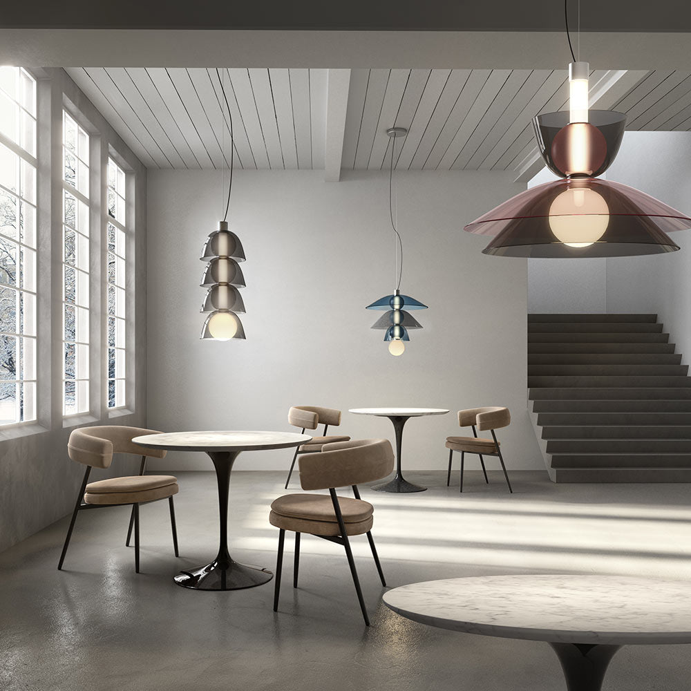 Gems T2D60A LED Pendant Light in dining room.