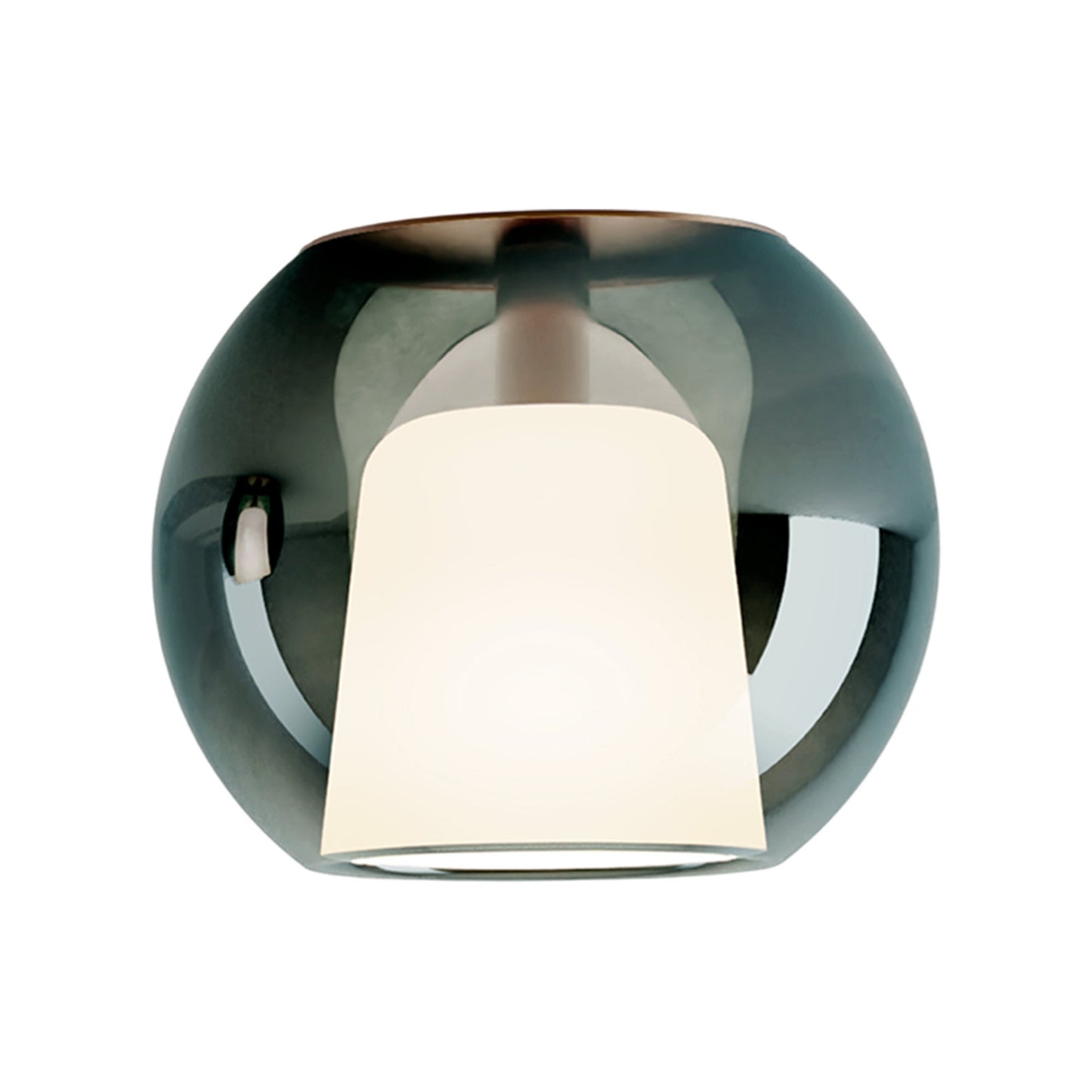 Glo Ceiling / Wall Light in Matt Bronze/Green (Medium).