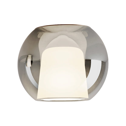 Glo Ceiling / Wall Light in Matt Bronze/Silver (Medium).