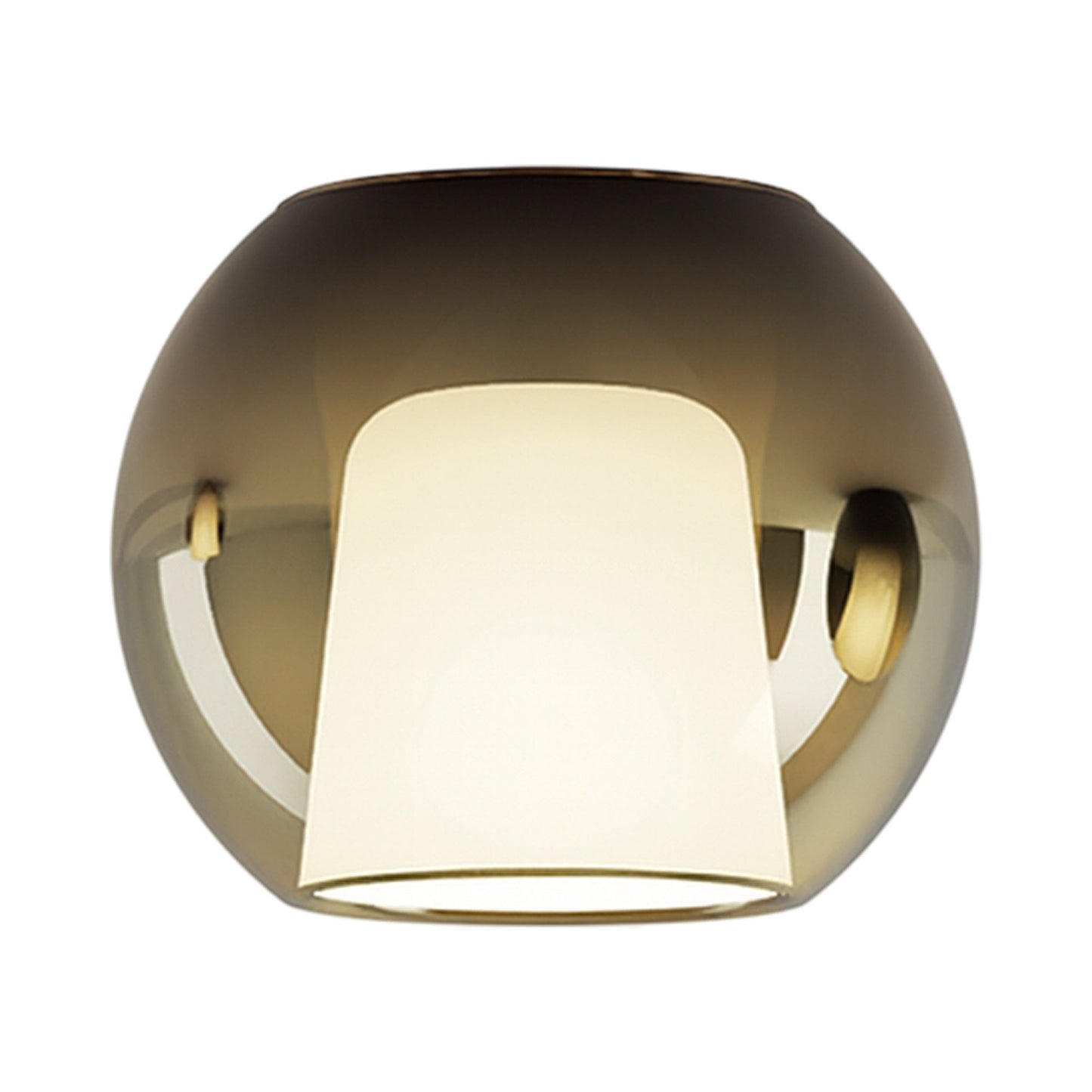 Glo Ceiling / Wall Light in Matt Bronze/4ever (Large).