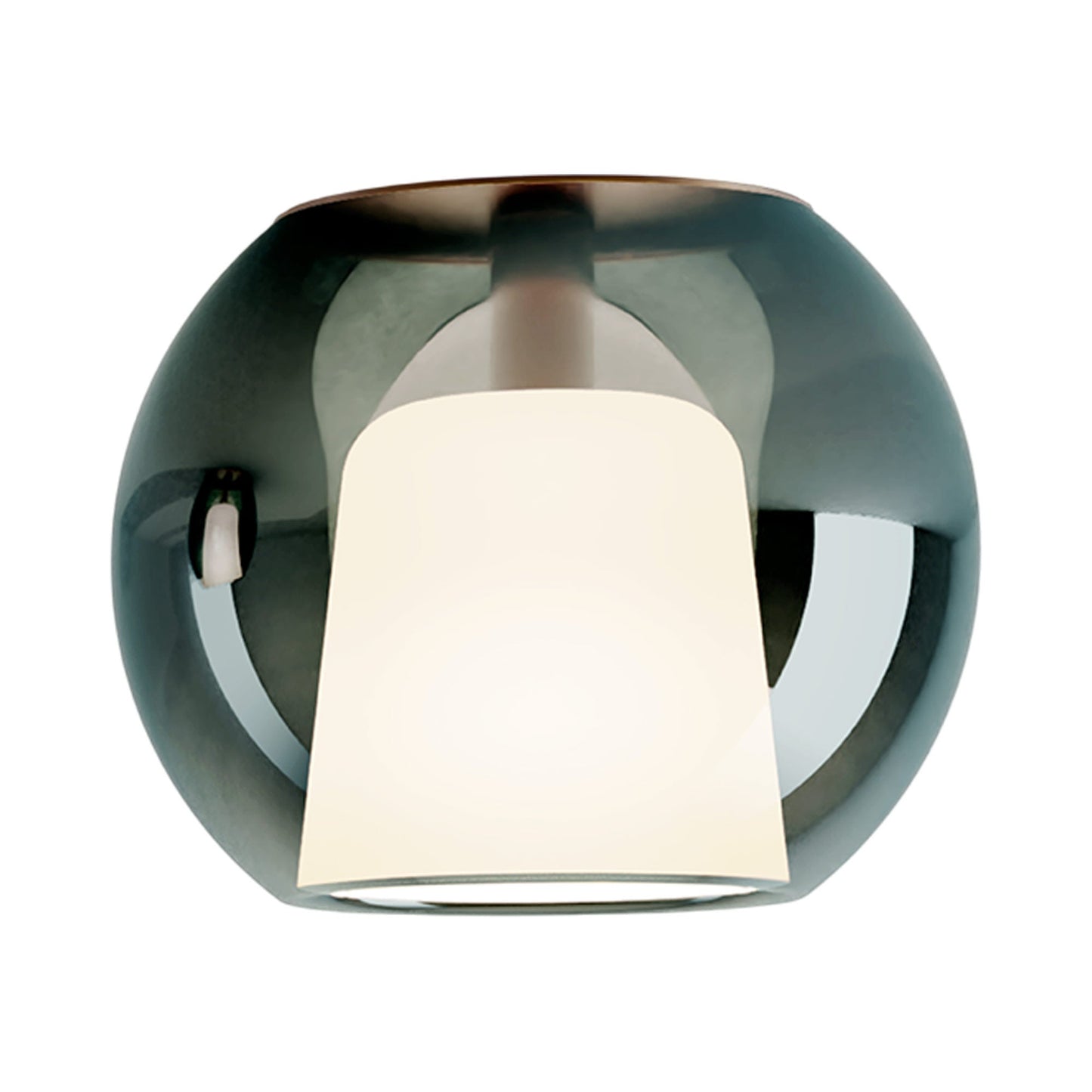 Glo Ceiling / Wall Light in Matt Bronze/Green (Large).