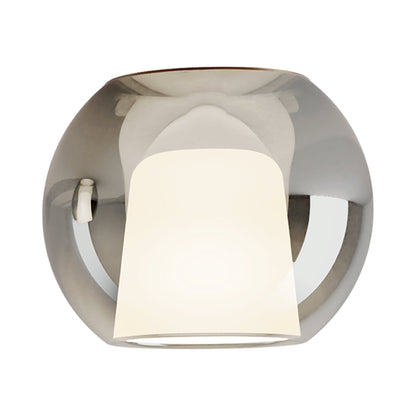 Glo Ceiling / Wall Light in Matt Bronze/Silver (Large).